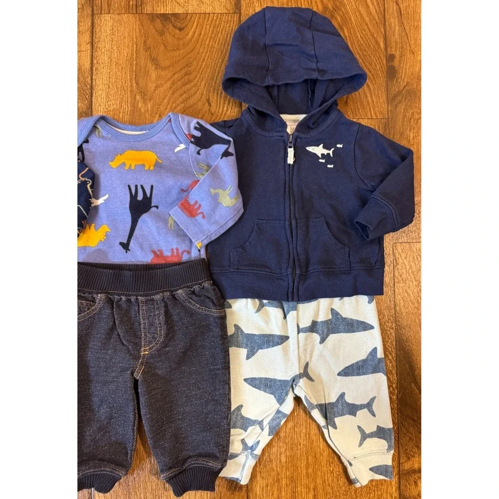 Baby Boy 3 Months Outfits Lot Jeans Pants Bodysuits Shirts Jacket Hoodie Clothes